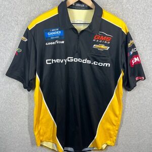 Simpson NASCAR GMS Racing Men M‎ Black Chevy Goods Gander Truck Series EUC
